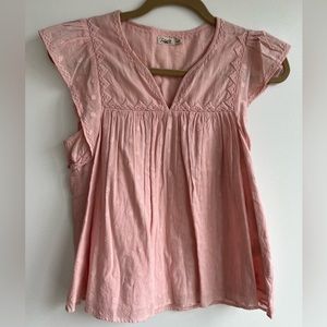 Faherty Pink Blouse